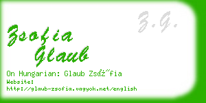 zsofia glaub business card